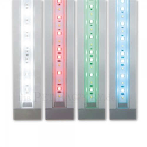 • Stylish, slim aluminum design
• End caps made of tough ABS plastic
• PC (polycarbonate) lens board
• No infrared or ultraviolet radiation
• Environmentally friendly by using environmentally friendly materials
• Free of mercury
• Operation with low-voltage technology
• Approx. 35,000 hours average life
• Dimmable via 1-10 V - Interface
• Low heat generation
• Available in lengths from 20 - 140cm
• Various mounting options available as
accessory