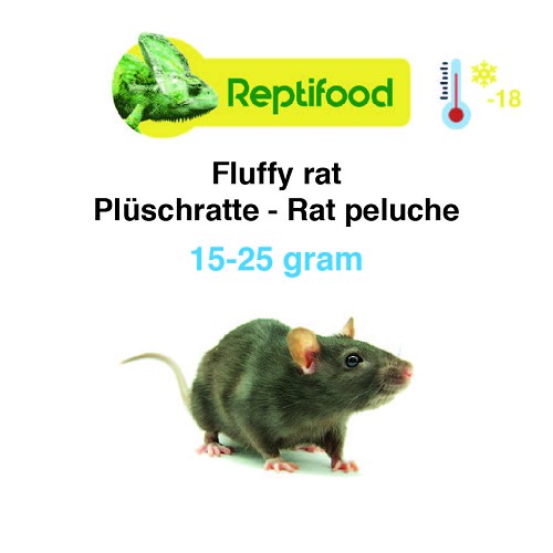 Diepvries Rat Fuzzy 15-25 gr. 25 stuks