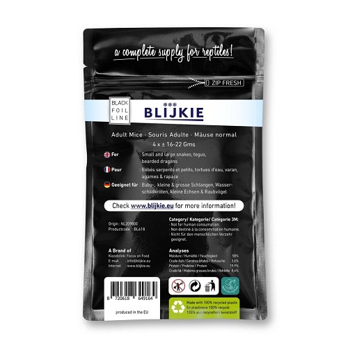 Blijkie frozen mouse adult 16-22gr (4 pieces)