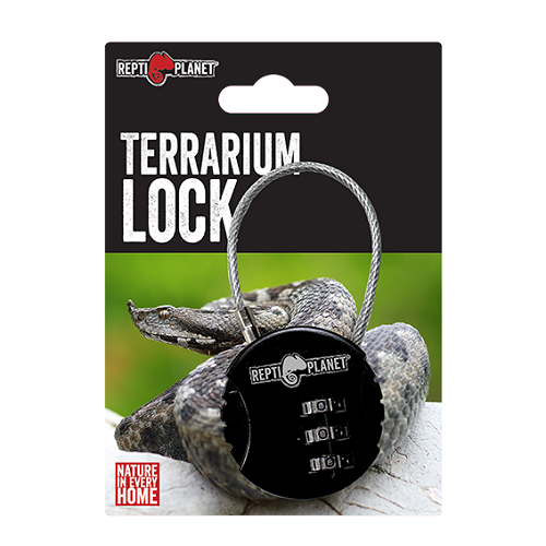 
Safety lock with numeric code.

Suitable for all types of Repti Planet glass terrariums.

For terrariums with sliding doors, it is necessary to use lock nr. 007-60900

The lock prevents accidental opening of the terrarium.

Easy to use.
