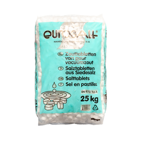 Zout, per 25 kg (tablet)