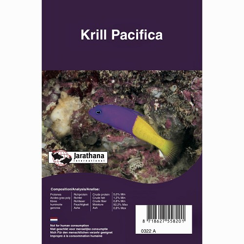 Krill pacifica frozen in blister pack