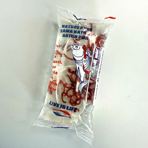 Live fish food Red mosquito larvae in a 180 ml bag