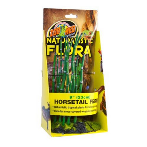 Naturalistic tropical artificial plants to decorate your terrarium for the “natural” forest look. Includes moss-covered weighted rock base.