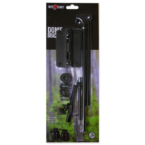 Universal holder for REPTI PLANET DOME lights and other types of lights

Mounting on terrarium glass with double-sided adhesive tape

Lock against lamp movement with rubber stops

Easily adjustable height

Easy to install